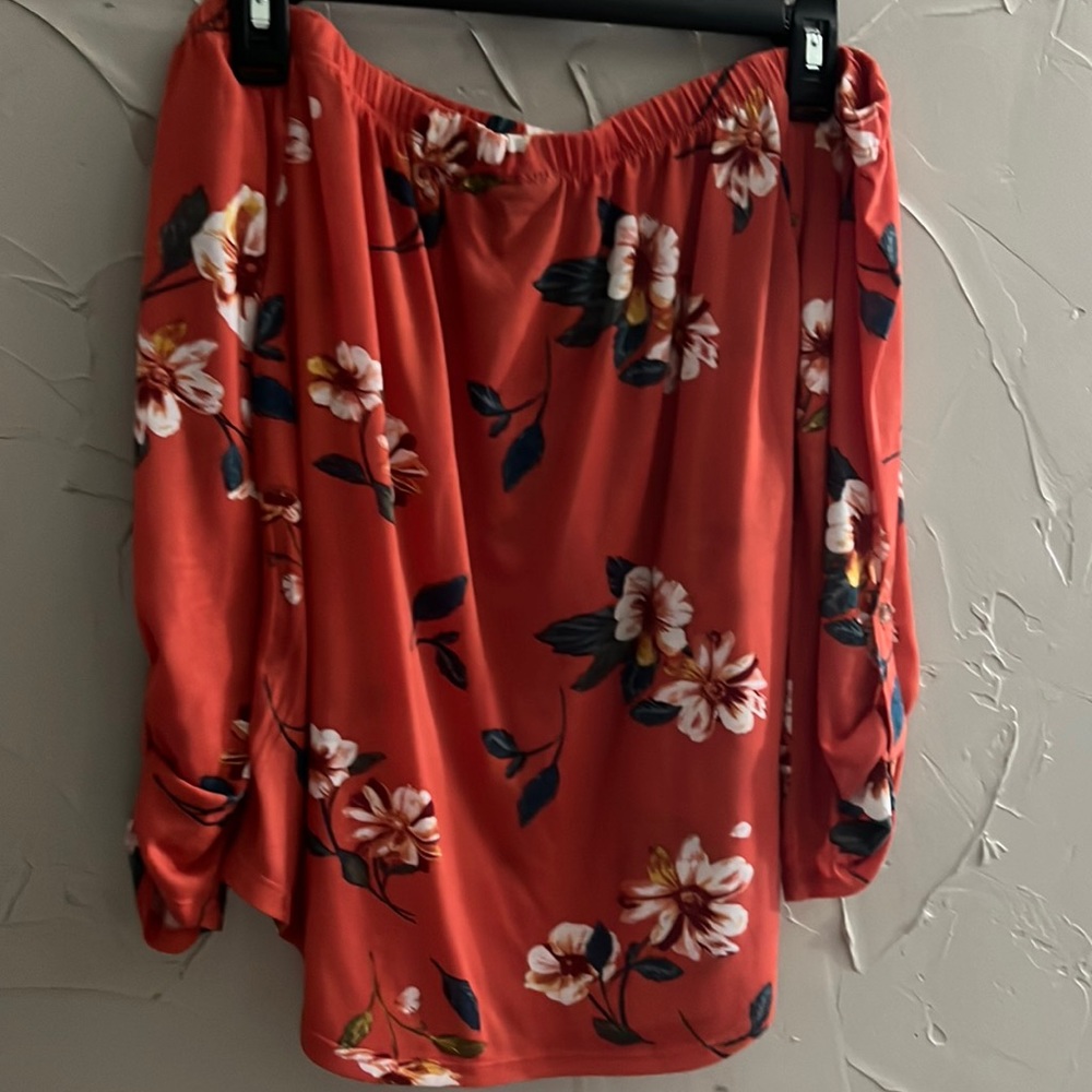 Orange off shoulder
